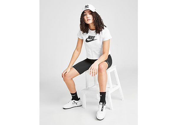 Nike Tee-shirt court Nike Sportswear pour Fille plus âgée - White/Black/Black, White/Black/Black