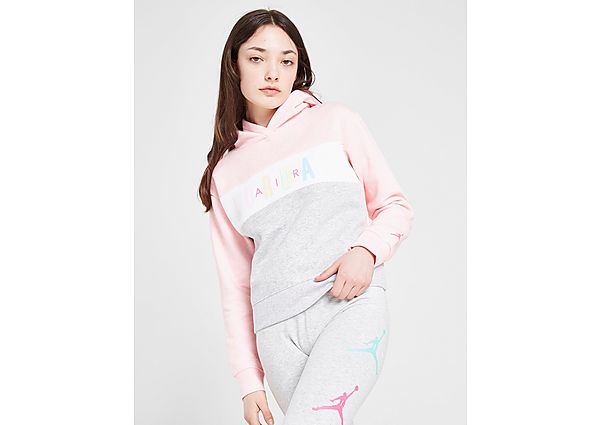 Jordan Sweat à Capuche Crop Fille Air Colour Block Junior
