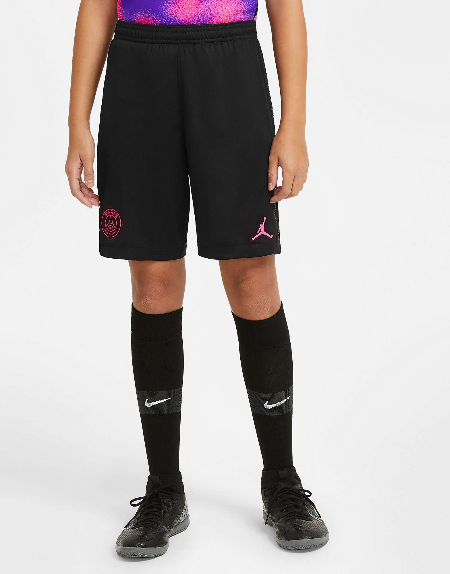

Jordan Paris Saint Germain 20/21 Fourth Shorts Junior - Black/Pink - Kids, Black/Pink