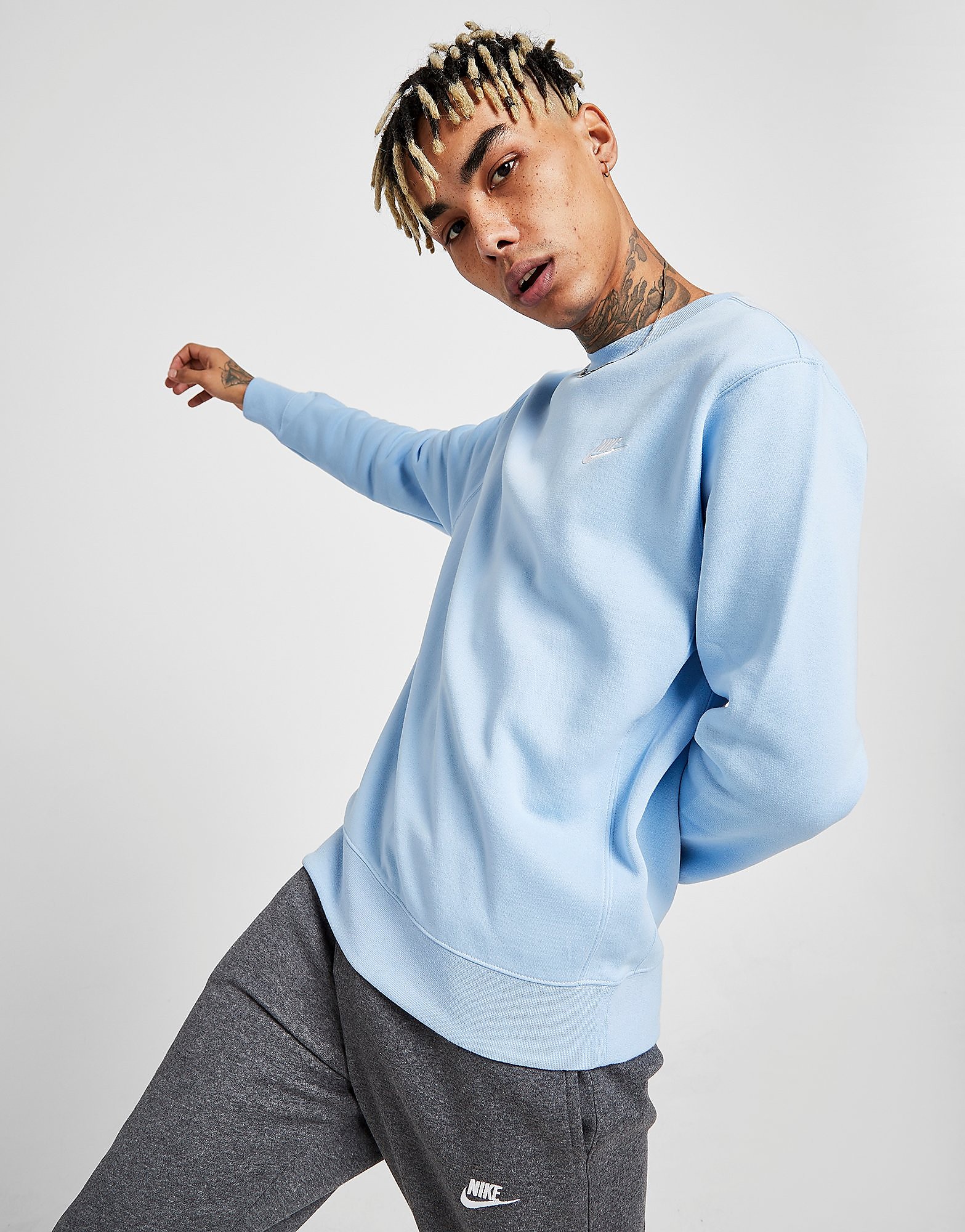 

Nike Club Crew Sweatshirt - Blue - Mens, Blue