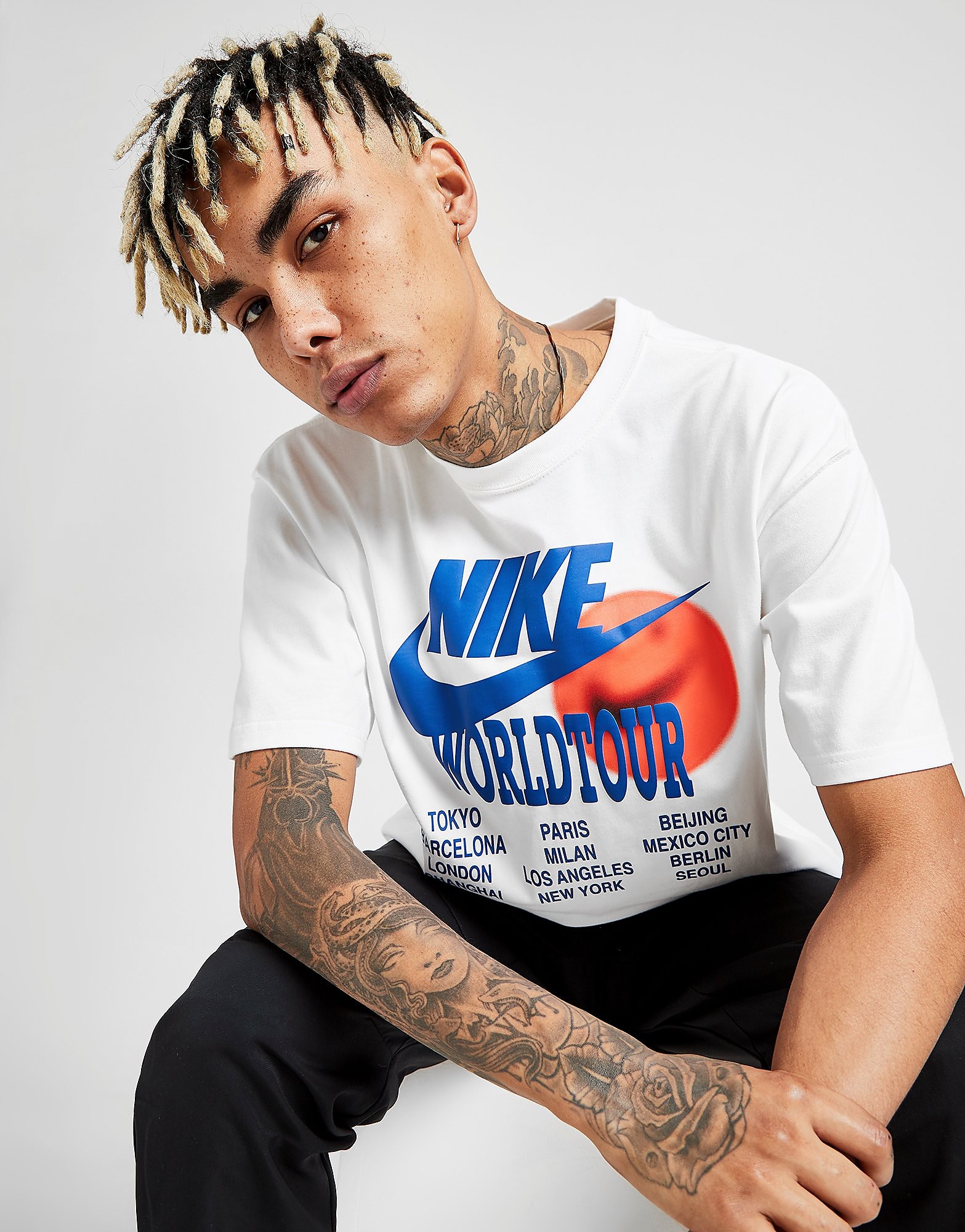 Nike world tour t-shirt - mens, valkoinen, nike