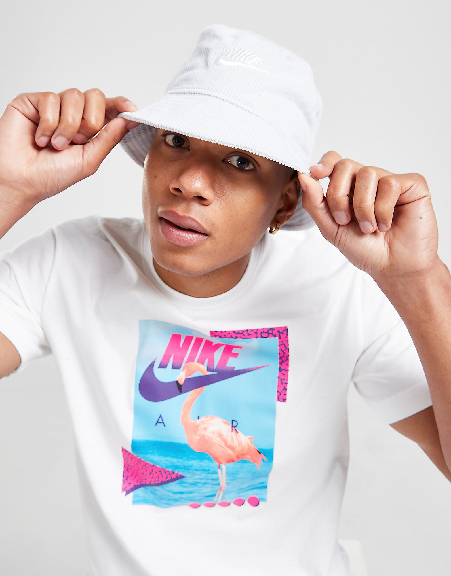 

Nike Futura Cord Bucket Hat - Grey - Womens, Grey