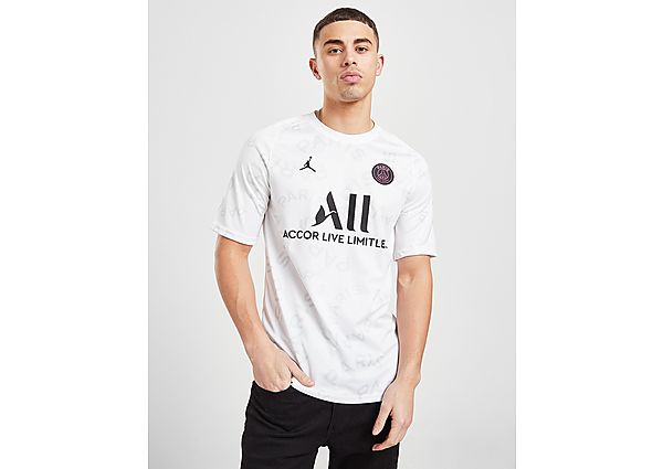 Jordan Maillot Pré Match Paris Saint Germain PRÉCOMMANDE - White/White/White/Black, White/White/Whit