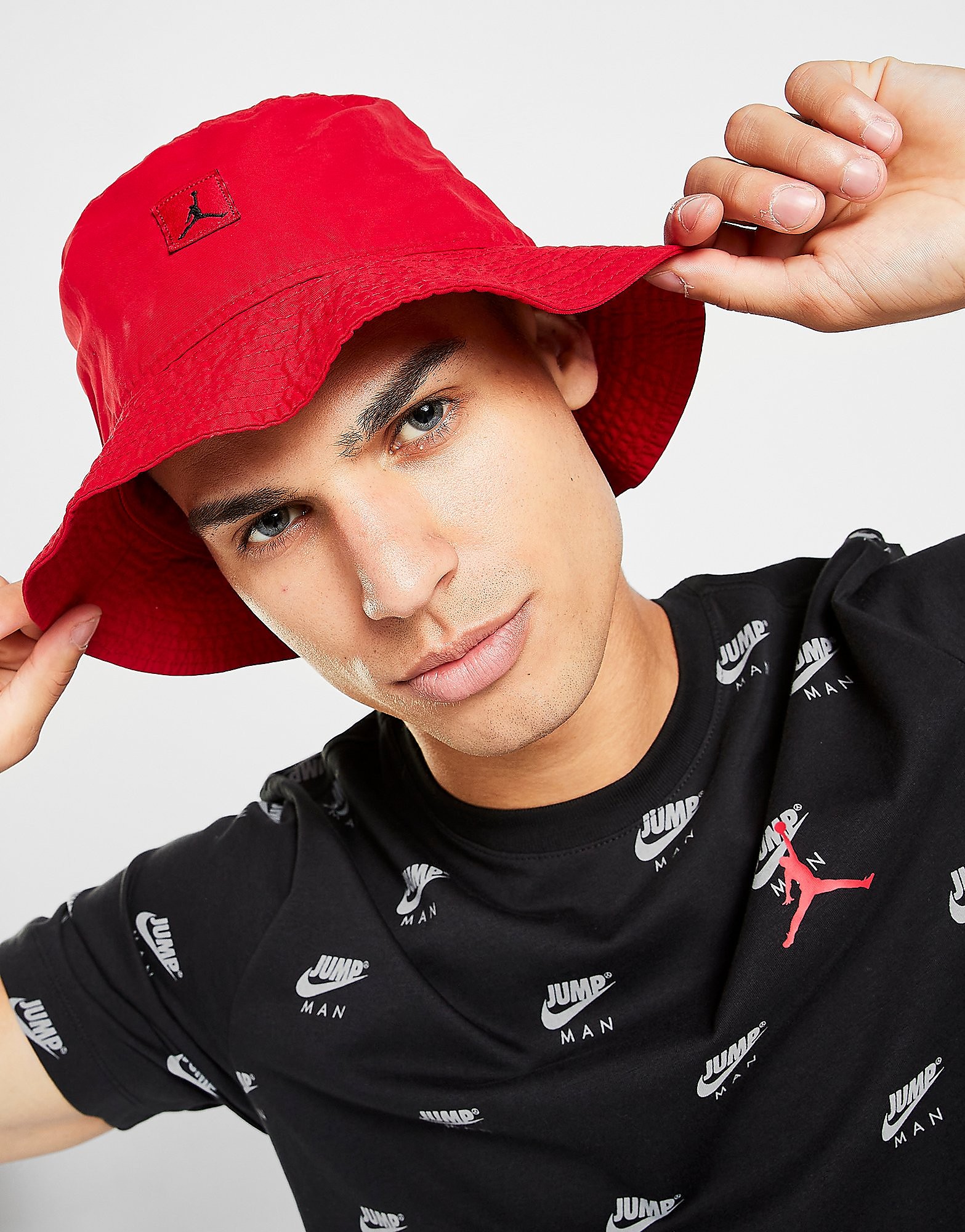 

Jordan Washed Bucket Hat - Red/Black - Mens, Red/Black