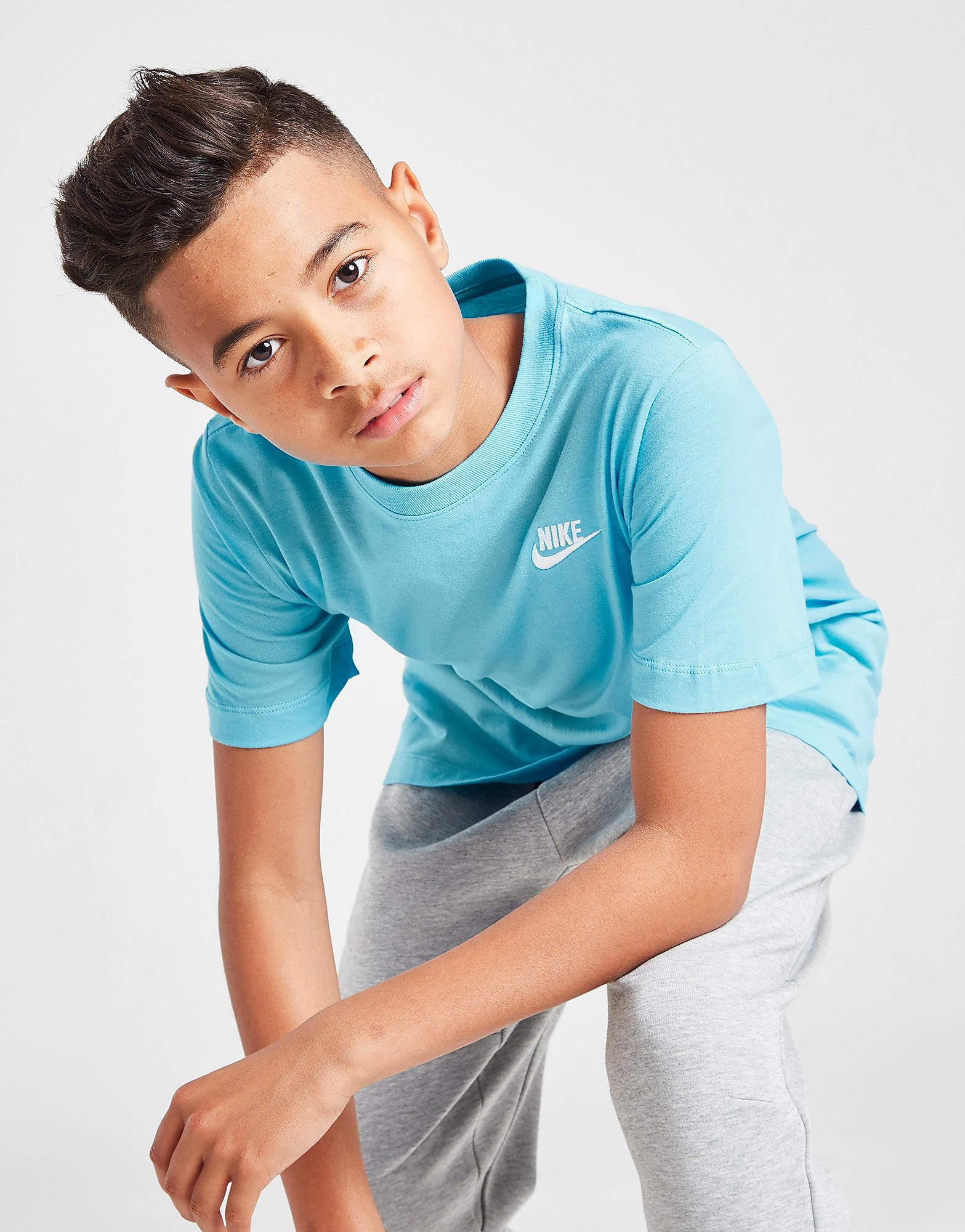 

Nike Small Logo T-Shirt Junior - Lagoon Pulse/White - Kids, Lagoon Pulse/White