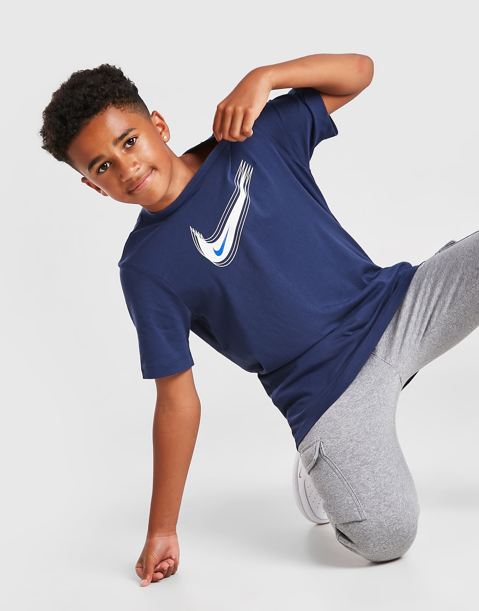 

Nike Swoosh T-Shirt Junior - Navy/White - Kids, Navy/White