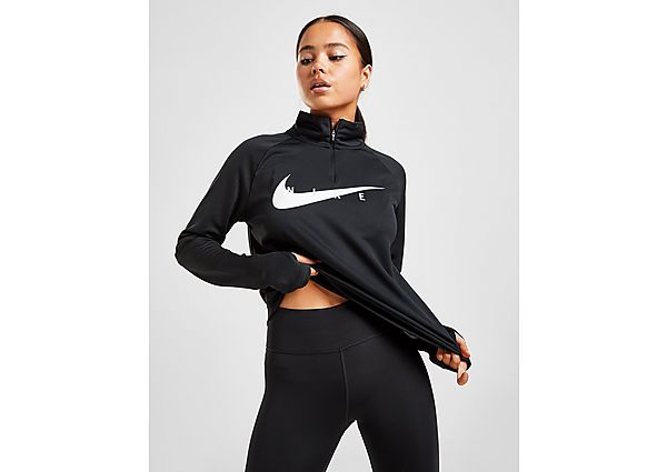 Nike Haut de running Nike Swoosh Run pour Femme - Black/White, Black/White