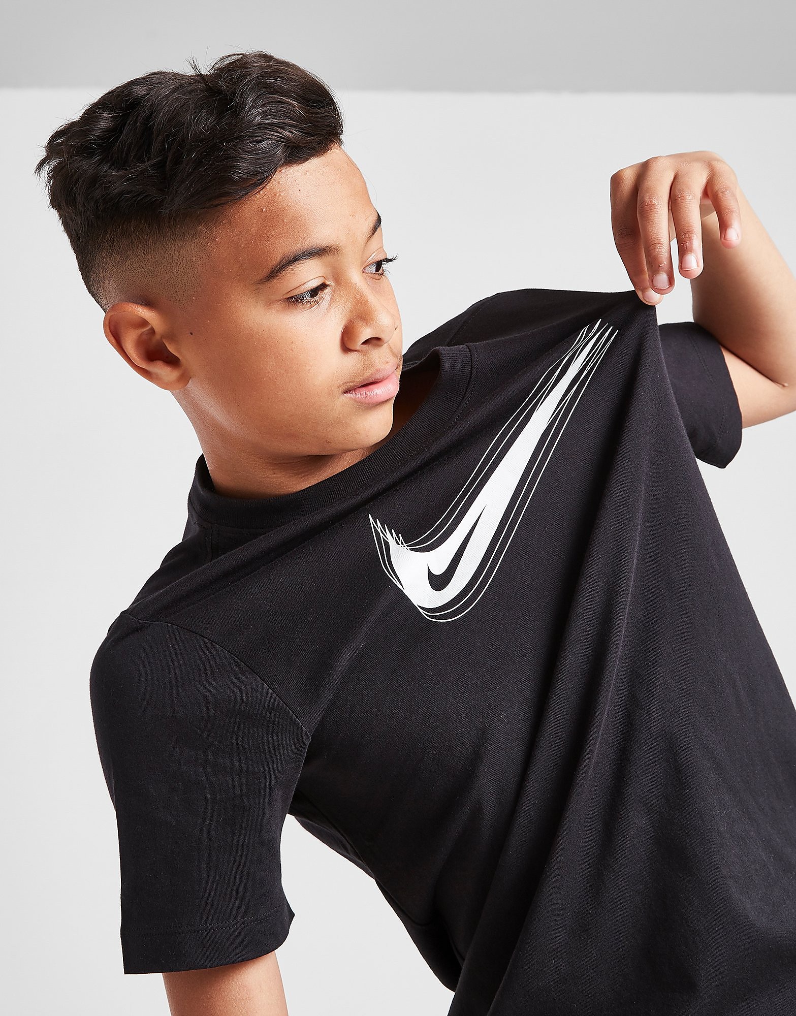 

Nike Swoosh T-Shirt Junior - Black/White - Kids, Black/White