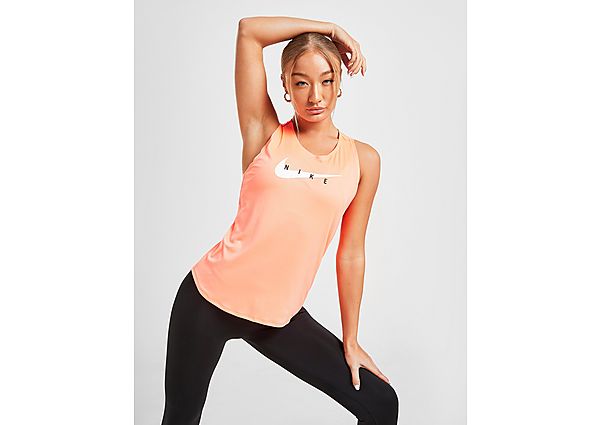 Nike Débardeur de running Nike Swoosh Run pour Femme - Bright Mango, Bright Mango