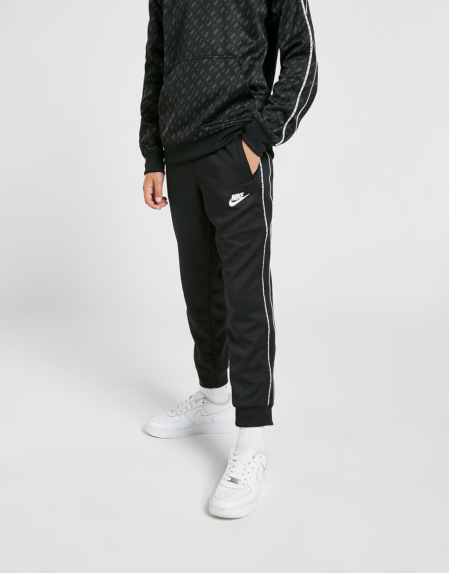 

Nike Tape Poly Track Pants Junior - Black/White - Kids, Black/White