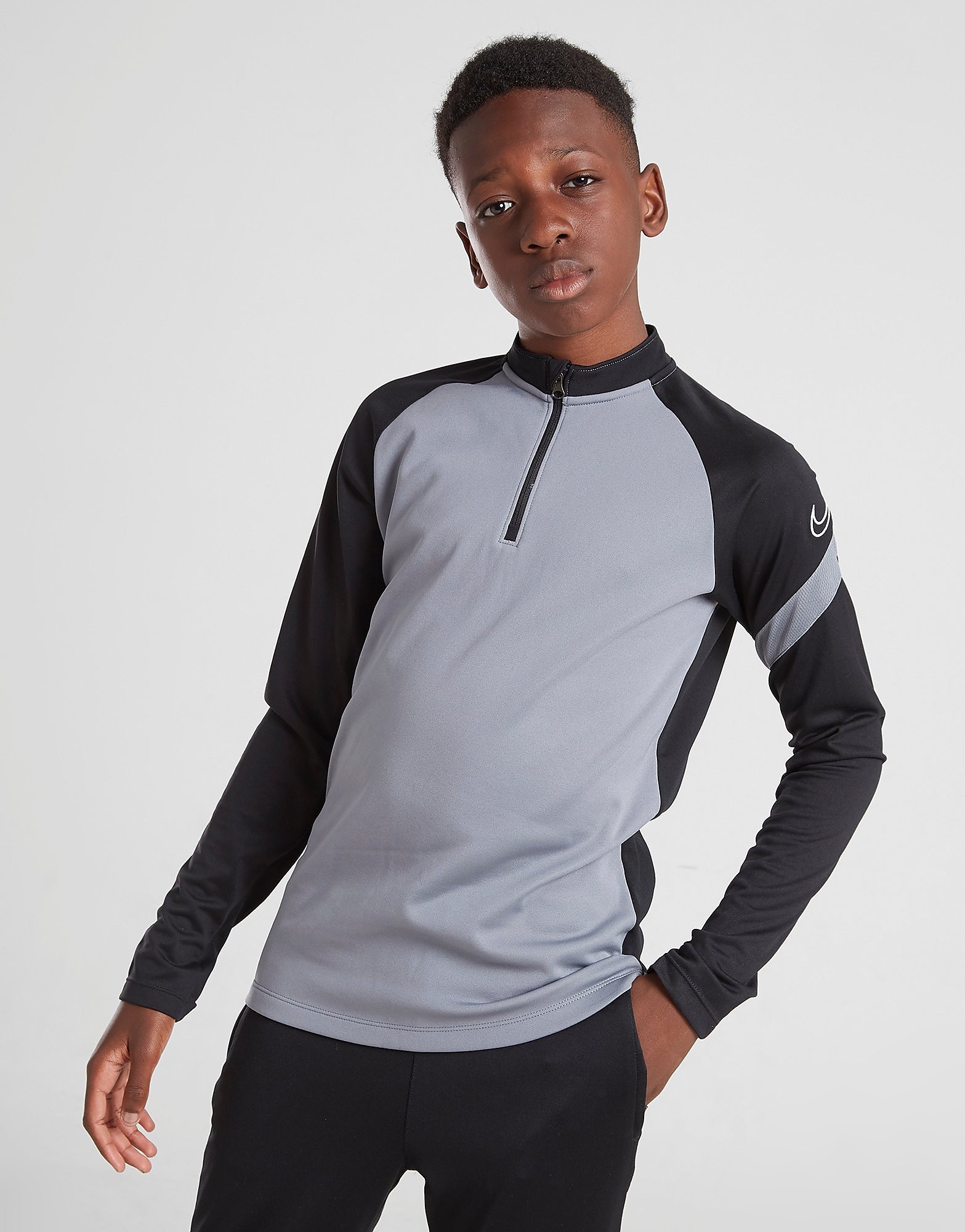 Nike dri-fit zip academy pro track top - only jd - kids, harmaa, nike, Sports