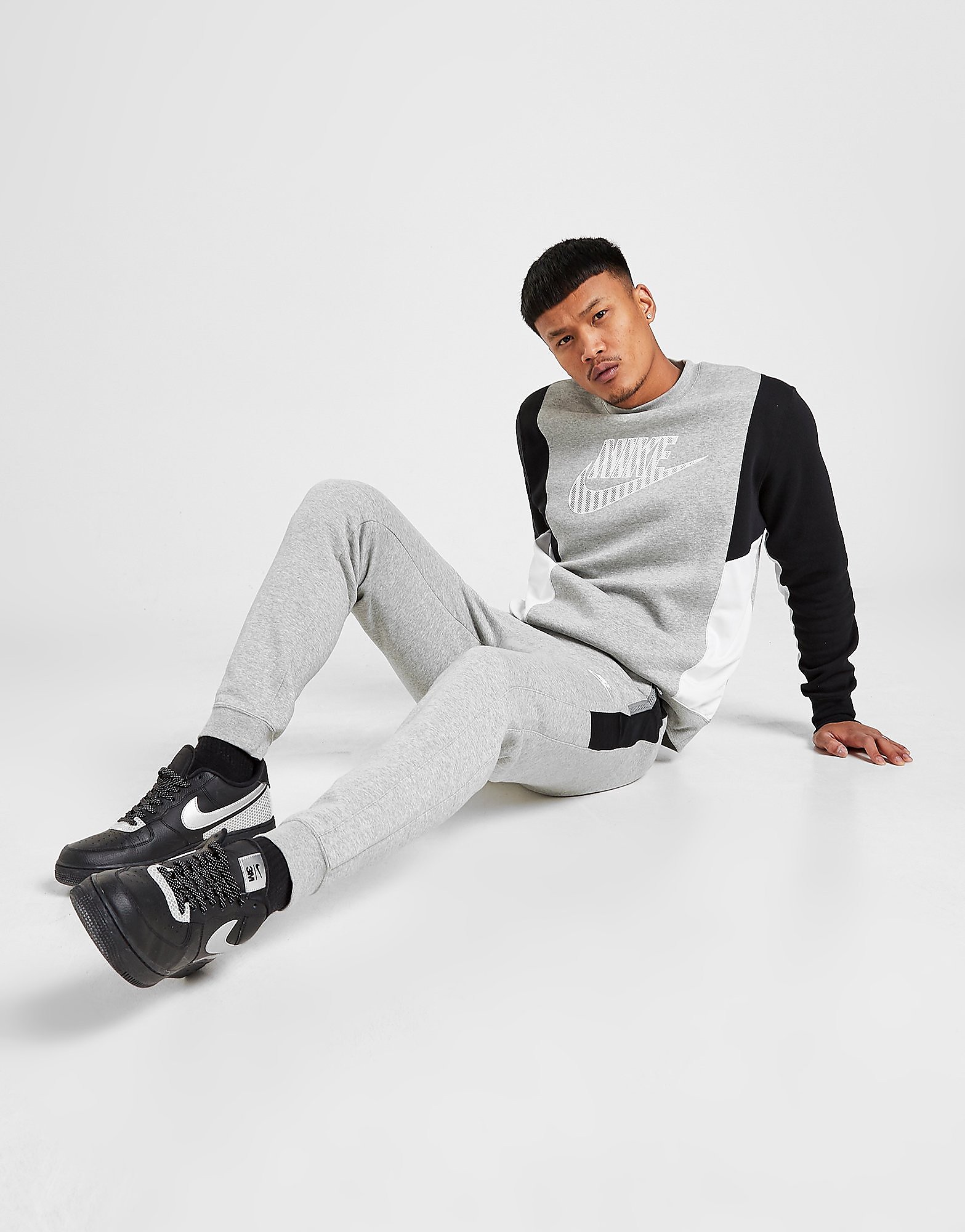 

Nike Hybrid Joggers - Only at JD - Dark Grey Heather/Black/Dark Grey Heather/White - Mens, Dark Grey Heather/Black/Dark Grey Heather/White