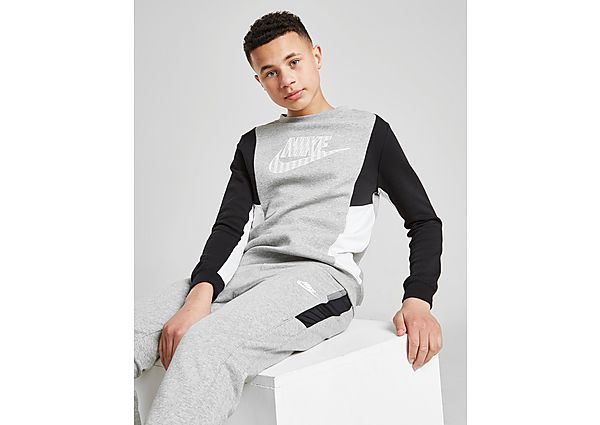 Nike Haut hybride en tissu Fleece Nike Sportswear pour Garçon plus âgé - Dark Grey Heather/Black/Whi