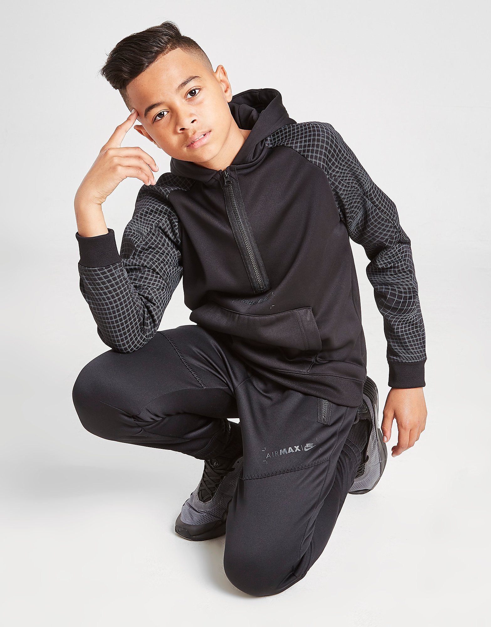 Nike Air Max Poly Track Pants Junior - Only at JD - Black/Black/Black - Kids, Black/Black/Black
