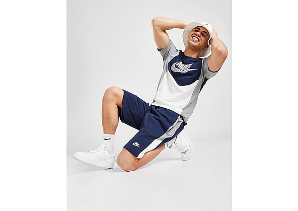 Nike Short en molleton Nike Sportswear pour Homme - Midnight Navy/Particle Grey/White/White, Midnigh