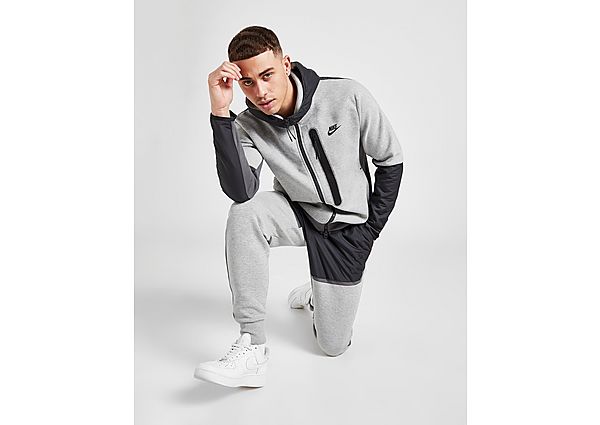 Nike Sweat à capuche Tech Woven Homme - Dark Grey Heather/Iron Grey/Dark Smoke Grey/Black, Dark Grey