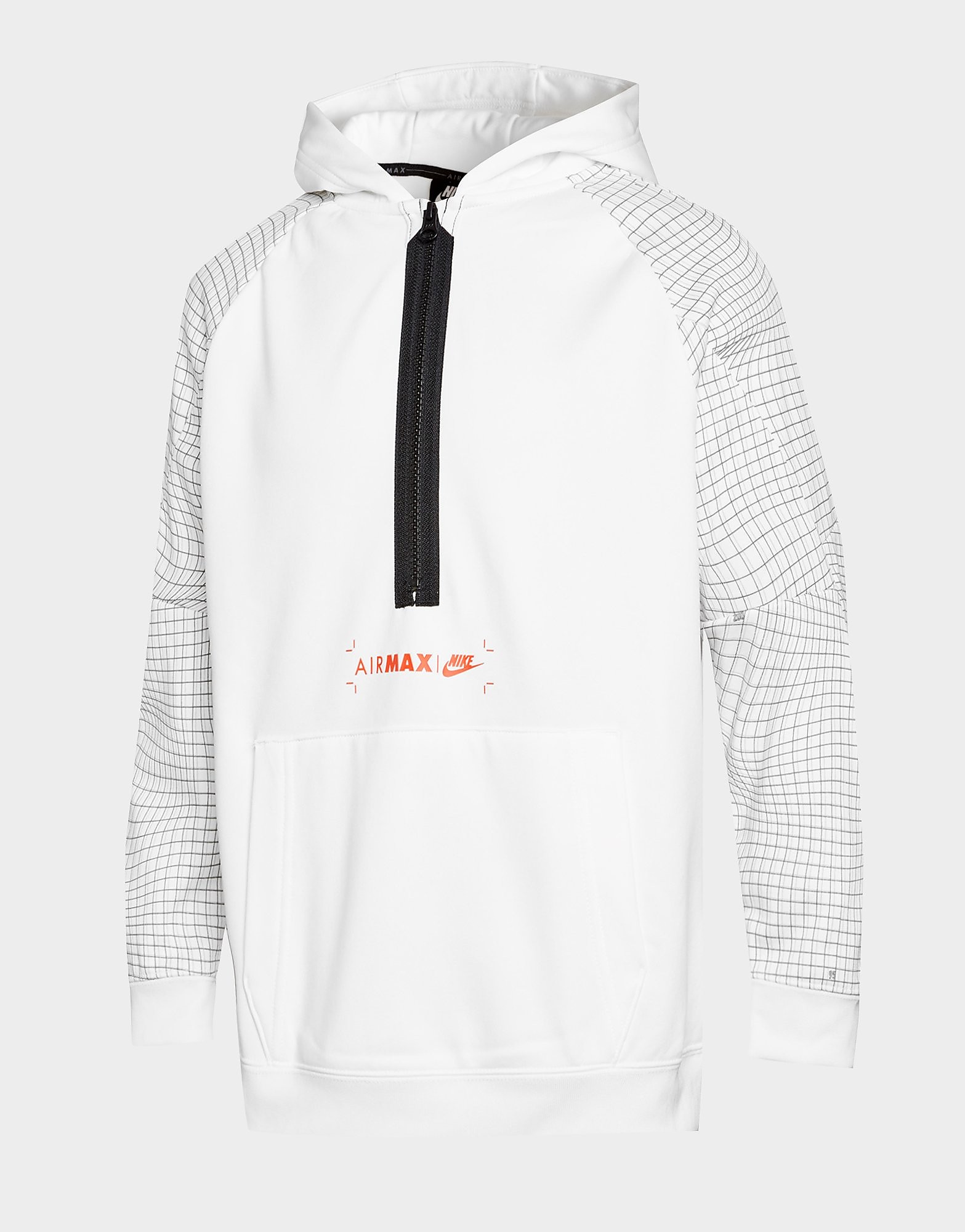 

Nike Air Max 1/2 Zip Hoodie Junior - Only at JD - White/Black/Team Orange - Kids, White/Black/Team Orange