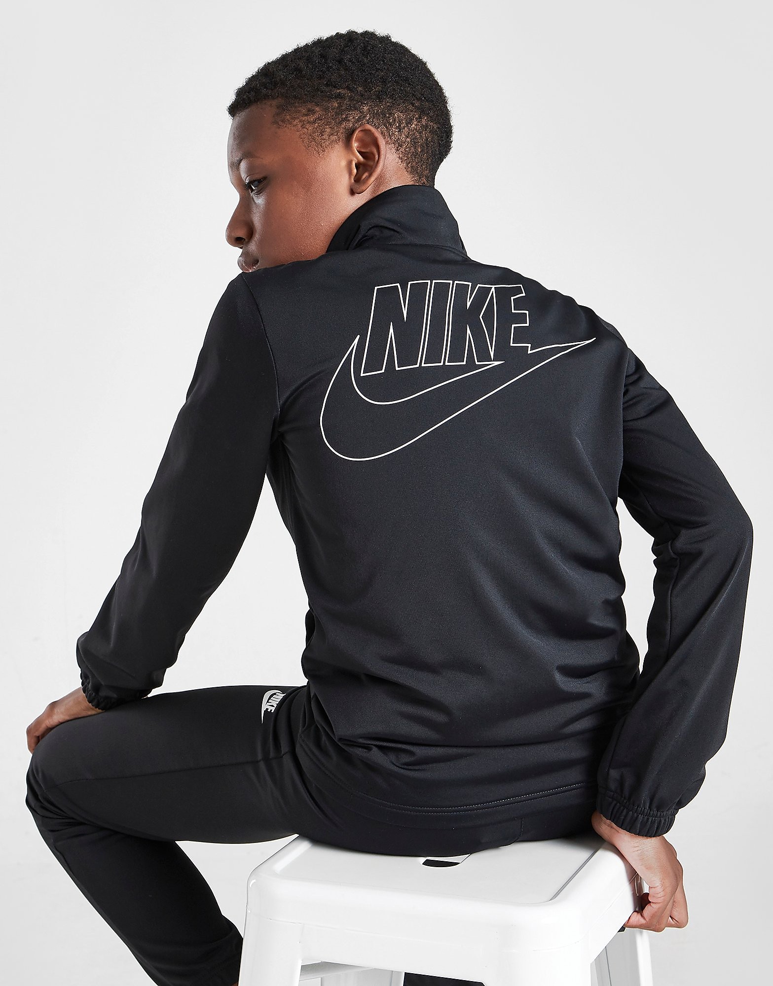 

Nike Poly Tracksuit Junior - Black/Black/White - Kids, Black/Black/White