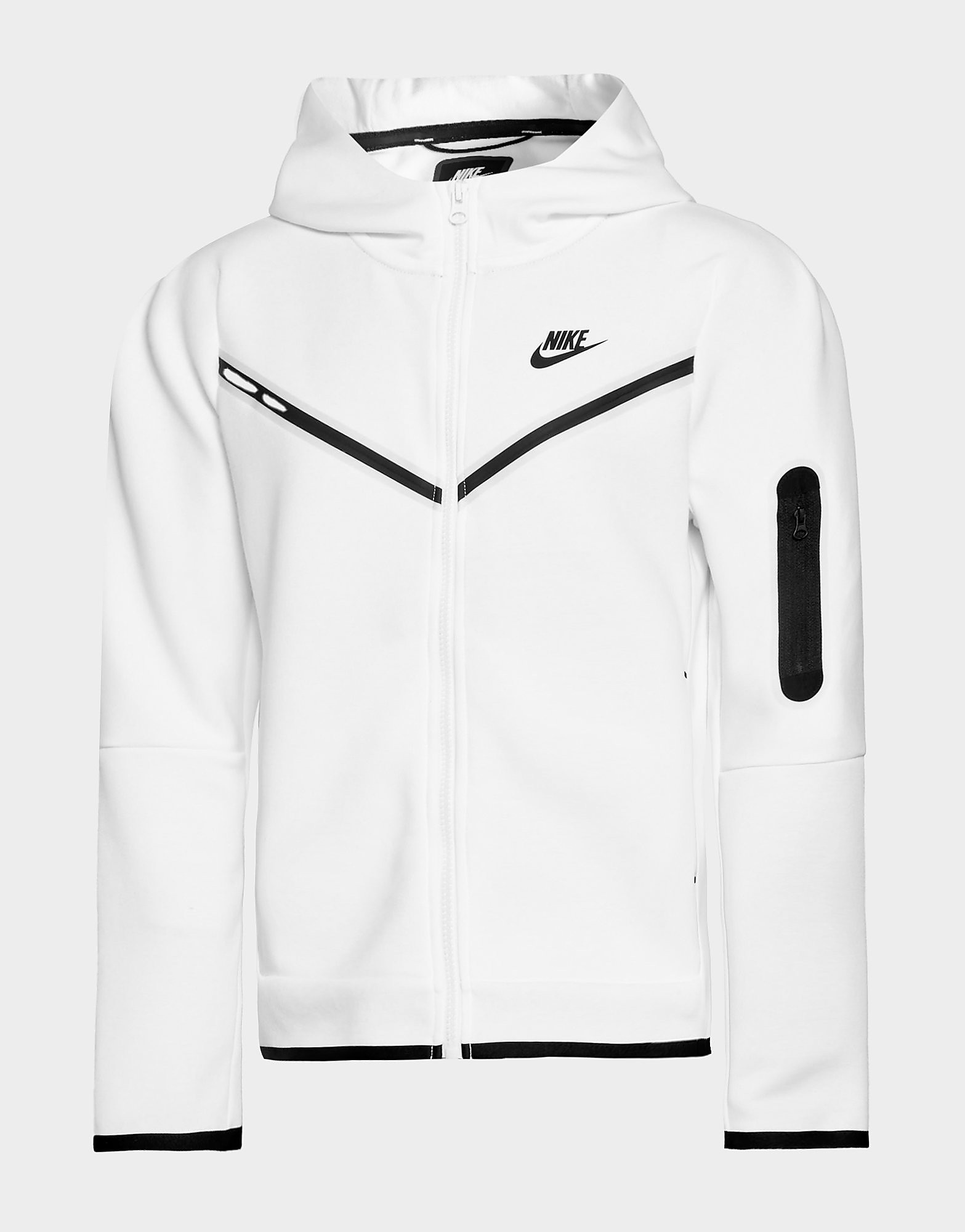 

Nike Tech Fleece Full Zip Hoodie Junior - White - Kids, White