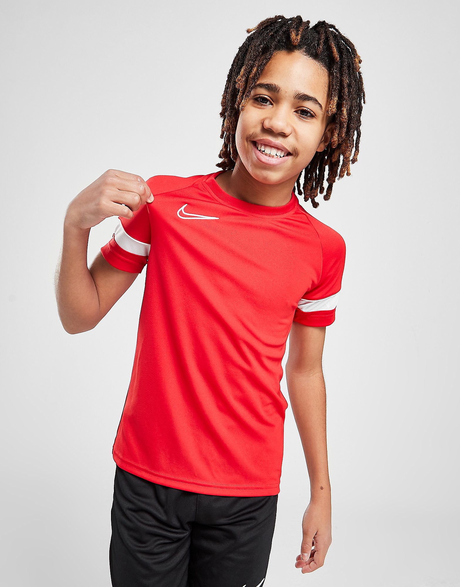 

Nike Academy Short Sleeve T-Shirt Junior - University Red/White/White/White - Kids, University Red/White/White/White