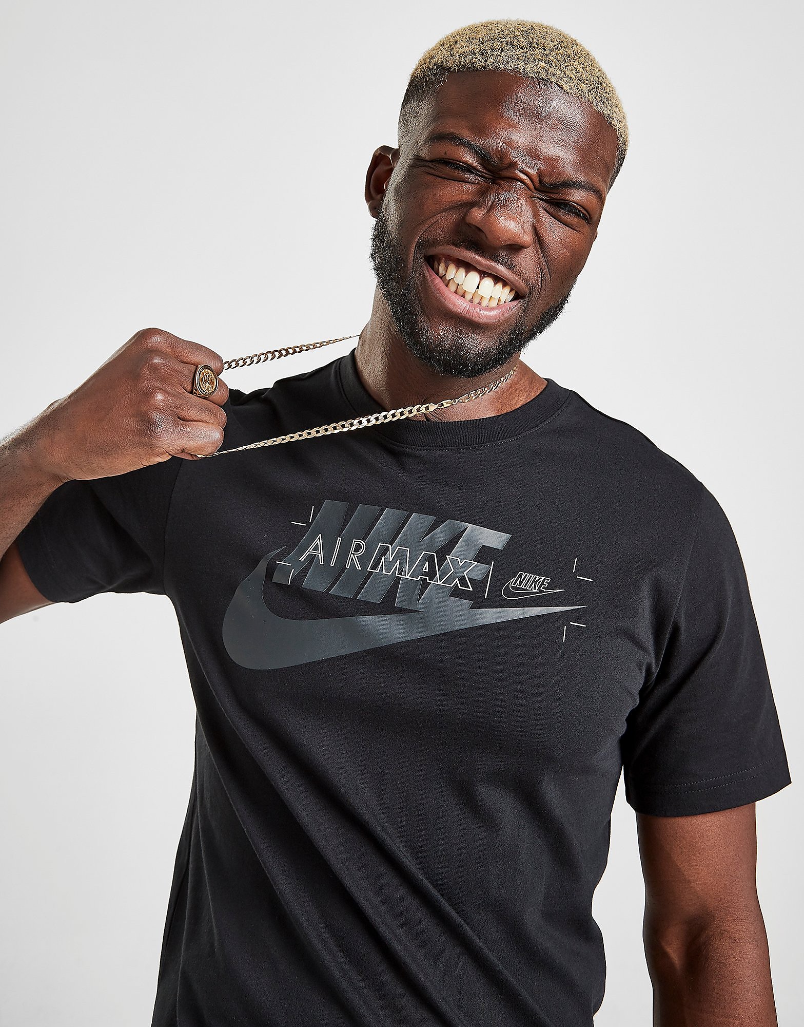 

Nike Air Max Short Sleeve T-Shirt - Only at JD - BLACK - Mens, BLACK