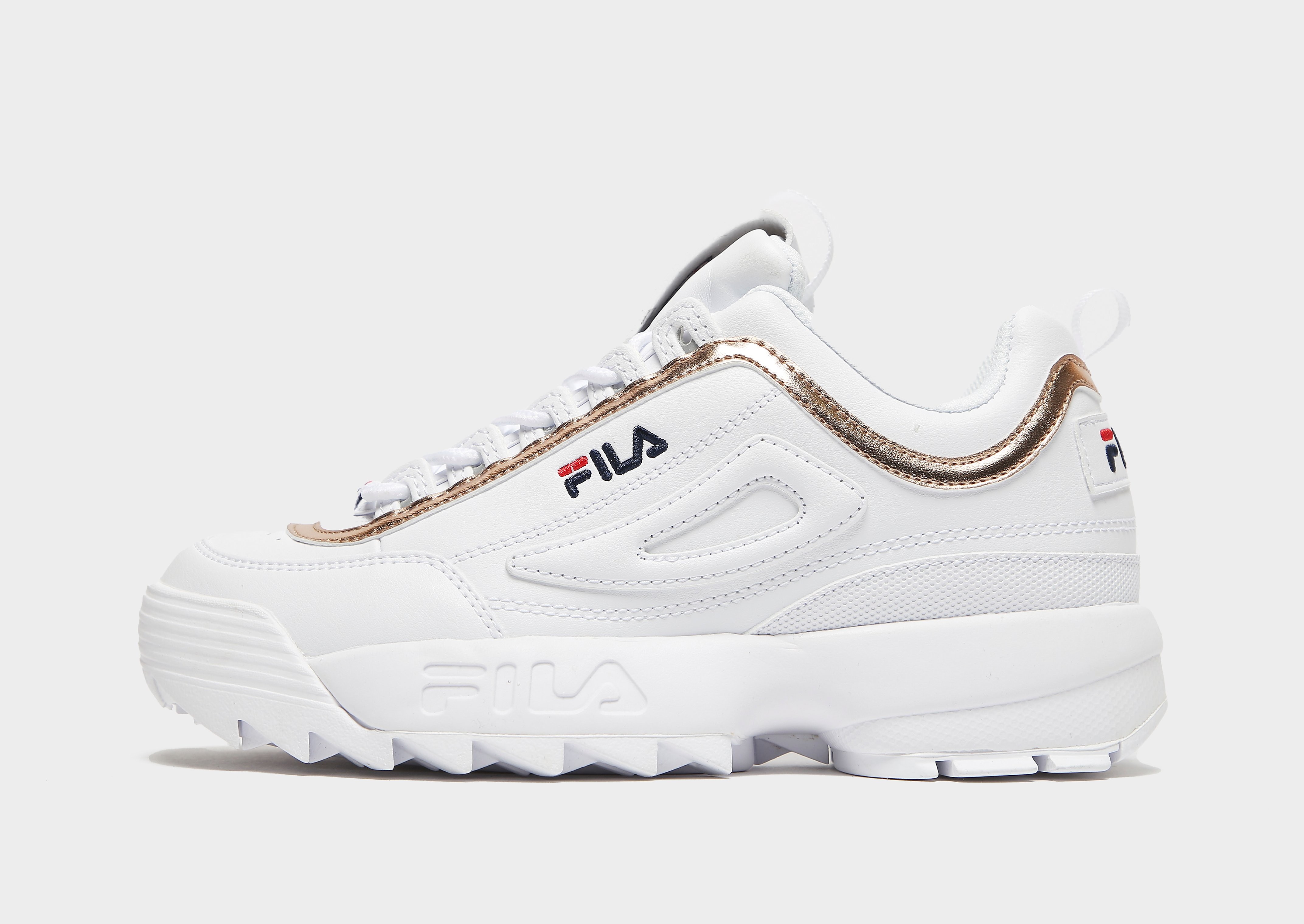 

Fila Disruptor II Junior - Only at JD - White/Rose Gold - Kids, White/Rose Gold