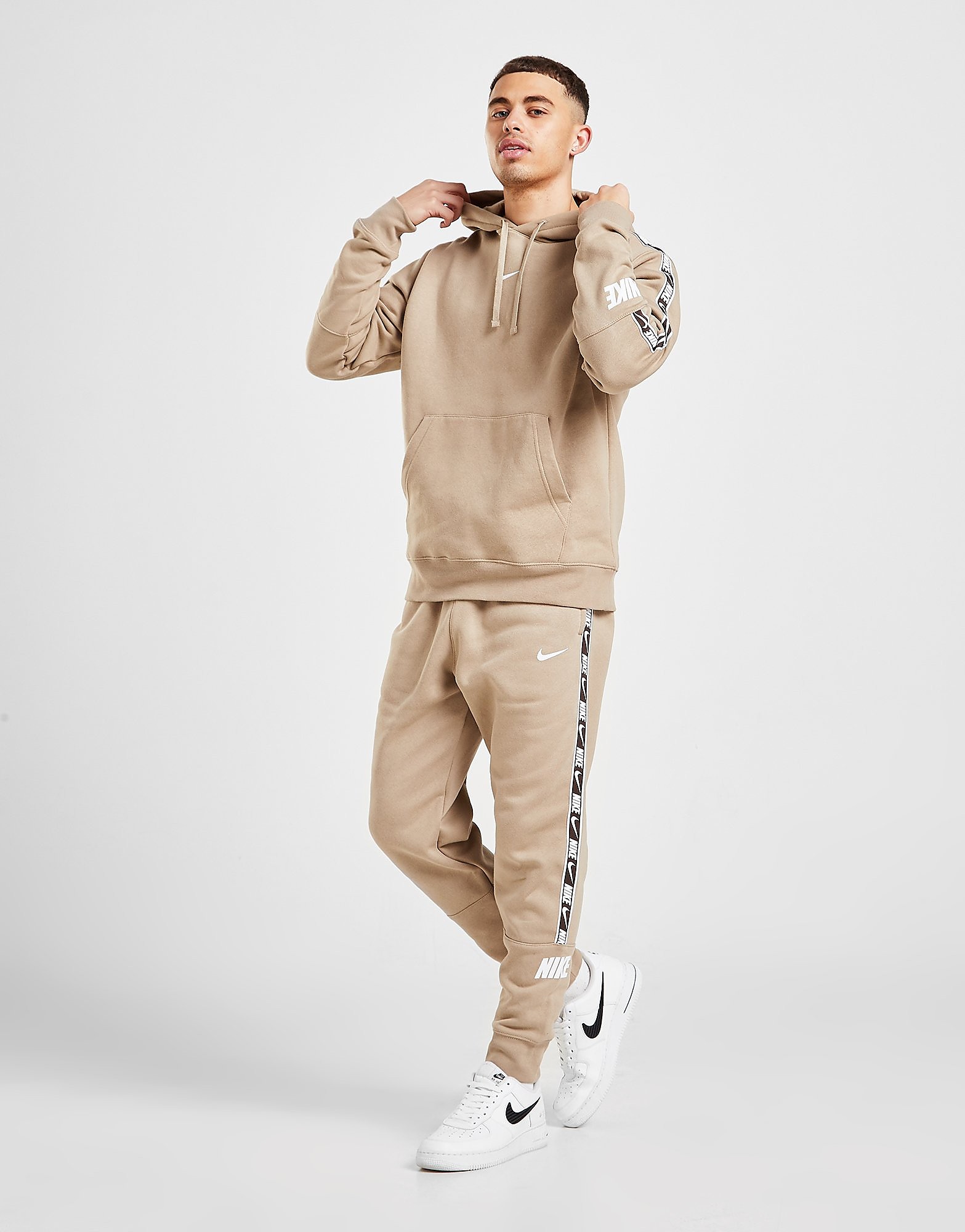

Nike Repeat Fleece Joggers - Khaki/White - Mens, Khaki/White