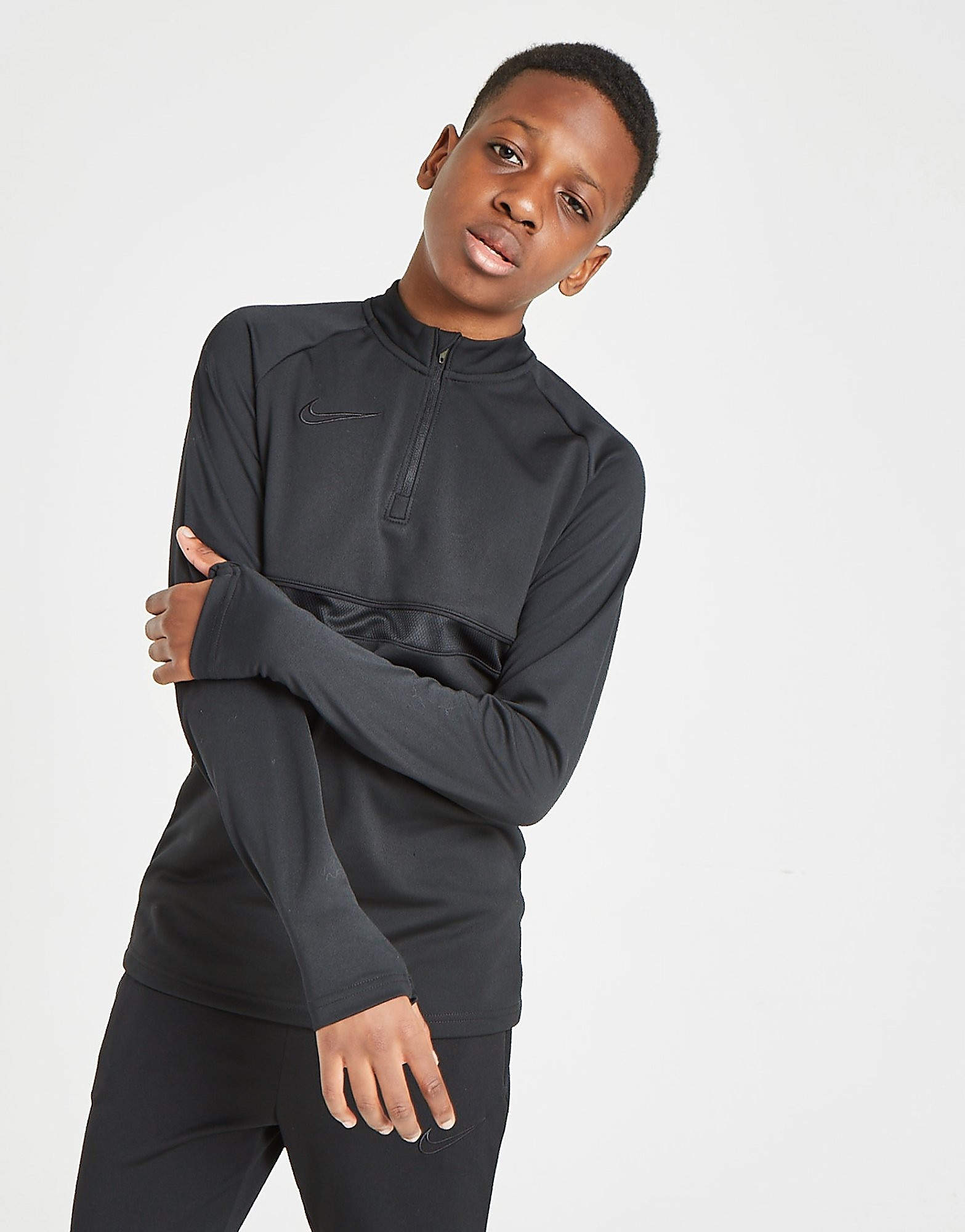 

Nike Academy 1/4 Zip Drill Top Junior - Black/Black/Black/Black - Kids, Black/Black/Black/Black