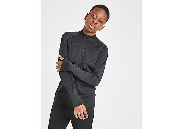 Nike Haut Academy 1/4 Zippé Drill Junior - Black/Black/Black/Black, Black/Black/Black/Black