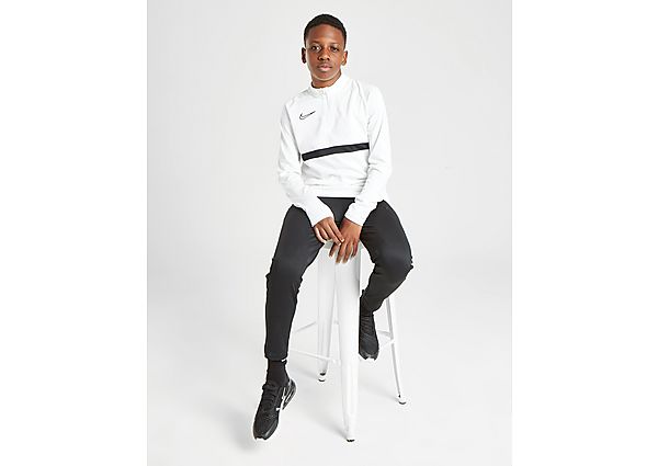 Nike Haut Academy 1/4 Zippé Drill Junior - White/Black/Black/Black, White/Black/Black/Black