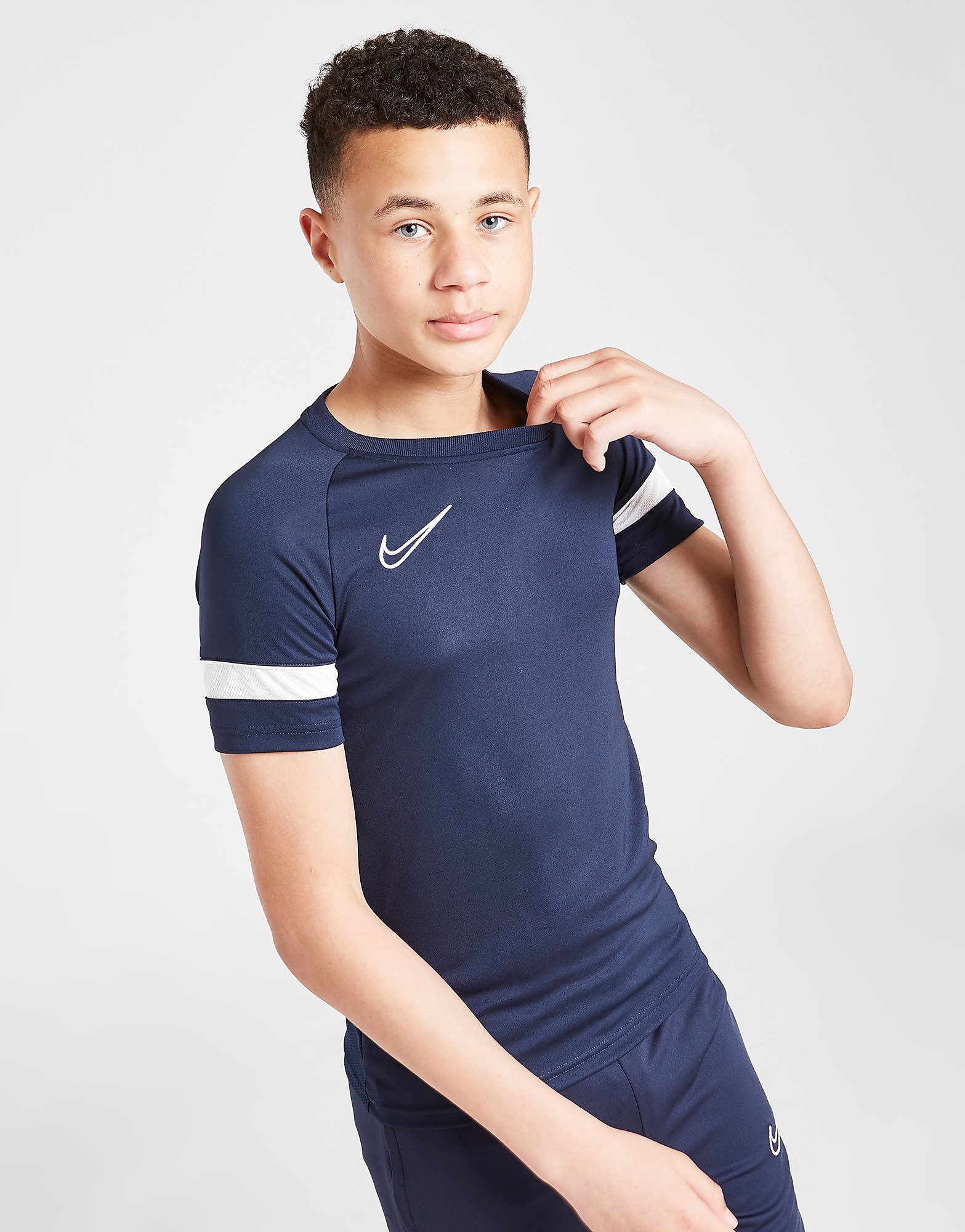 

Nike Academy Short Sleeve T-Shirt Junior - Obsidian/White/White/White - Kids, Obsidian/White/White/White