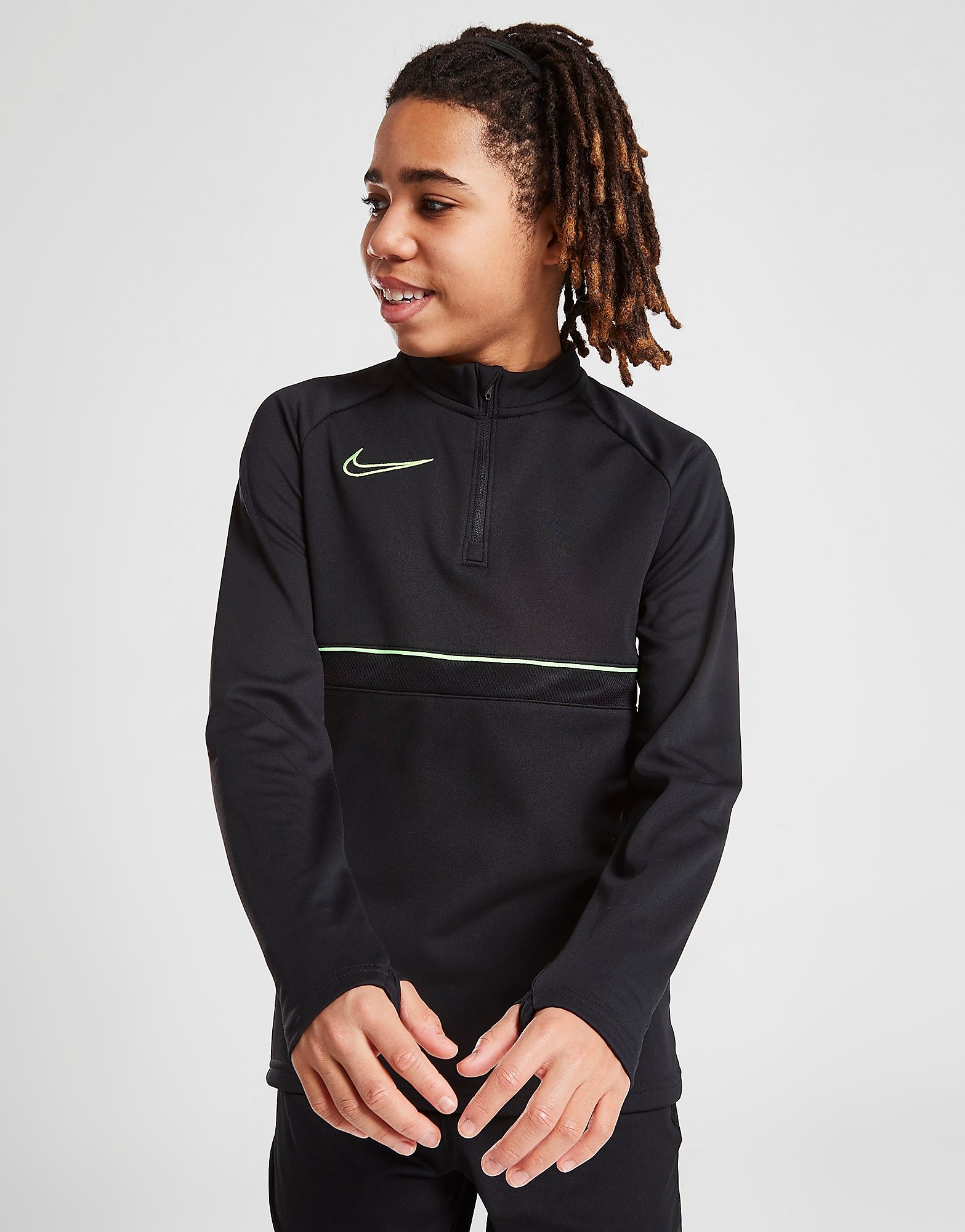 

Nike Academy 1/4 Zip Drill Top Junior - Black/Green Strike/Black/Green Strike - Kids, Black/Green Strike/Black/Green Strike