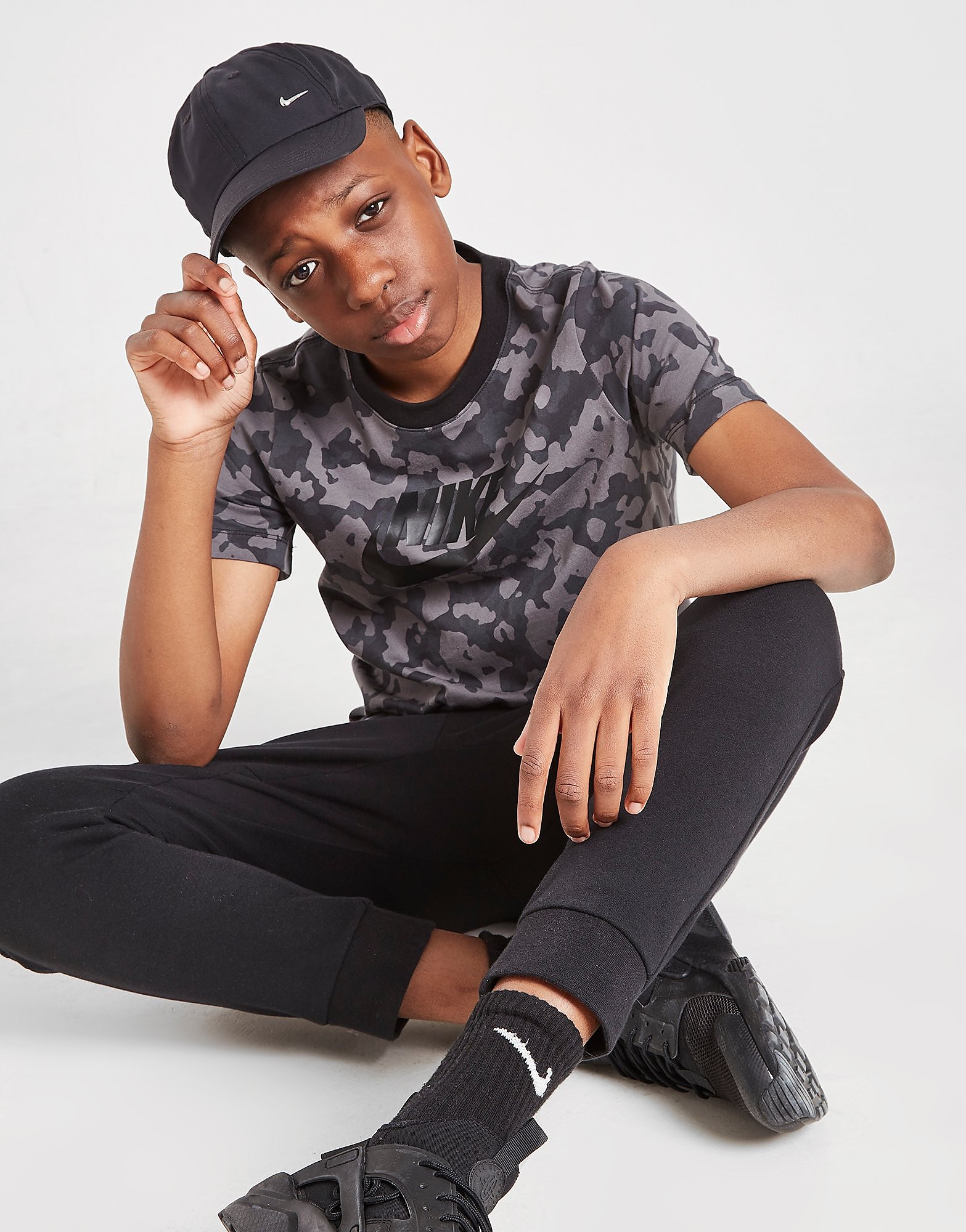 

Nike Camo All Over Print T-Shirt Junior - Iron Grey - Kids, Iron Grey