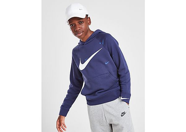 Nike Sweat à capuche Nike Sportswear Swoosh pour Garçon plus âgé - Midnight Navy/White, Midnight Nav