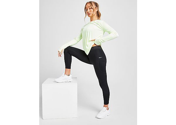 Nike Legging 7/8 Nike Pro pour Femme - Black/Pure Platinum, Black/Pure Platinum