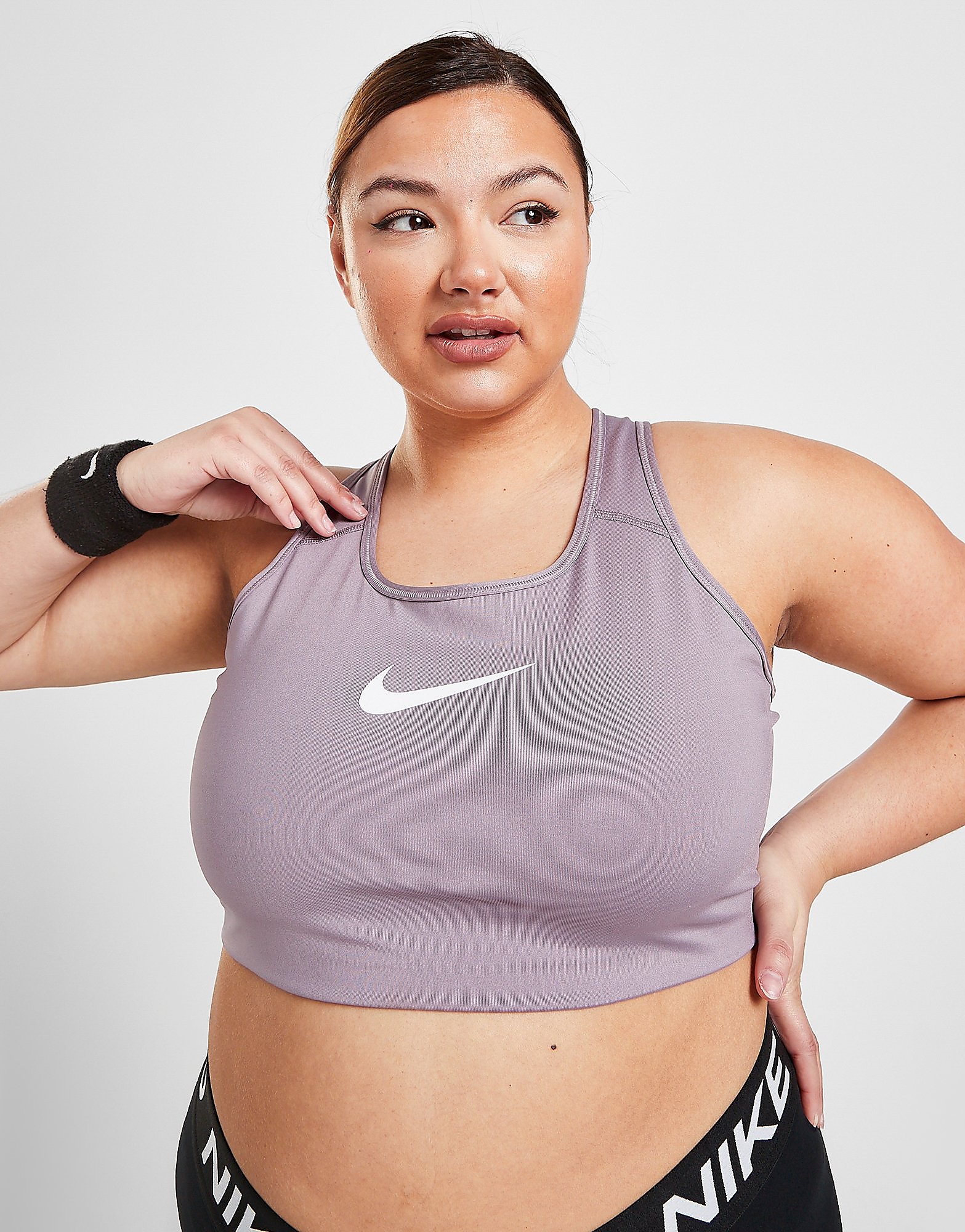 

Nike Training Swoosh Plus Size Bra - Pink - Womens, Pink