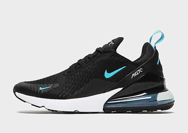 Nike Chaussure Nike Air Max 270 pour Homme - Black/Dark Smoke Grey/White/Light Blue Fury, Black/Dark