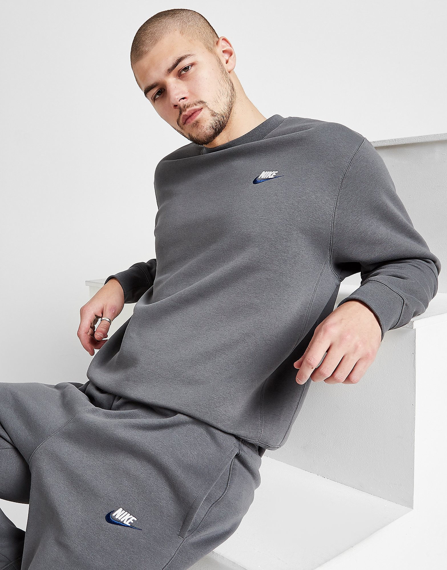 

Nike Club Crew Sweatshirt - Only at JD - Grey - Mens, Grey