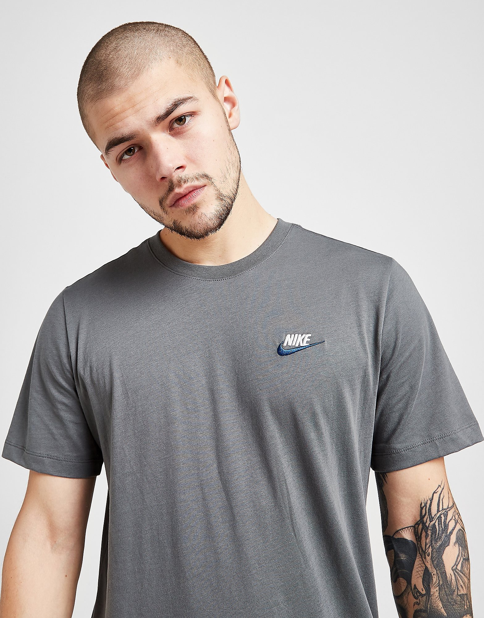 

Nike Club T-Shirt - Only at JD - Grey - Mens, Grey