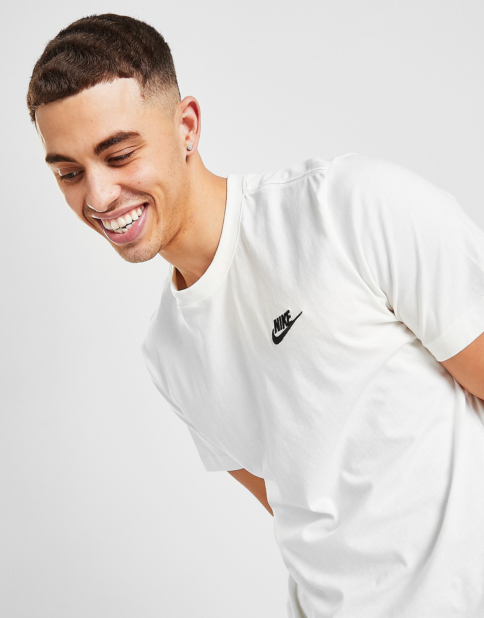 Nike Club T-Shirt - White - Mens, White