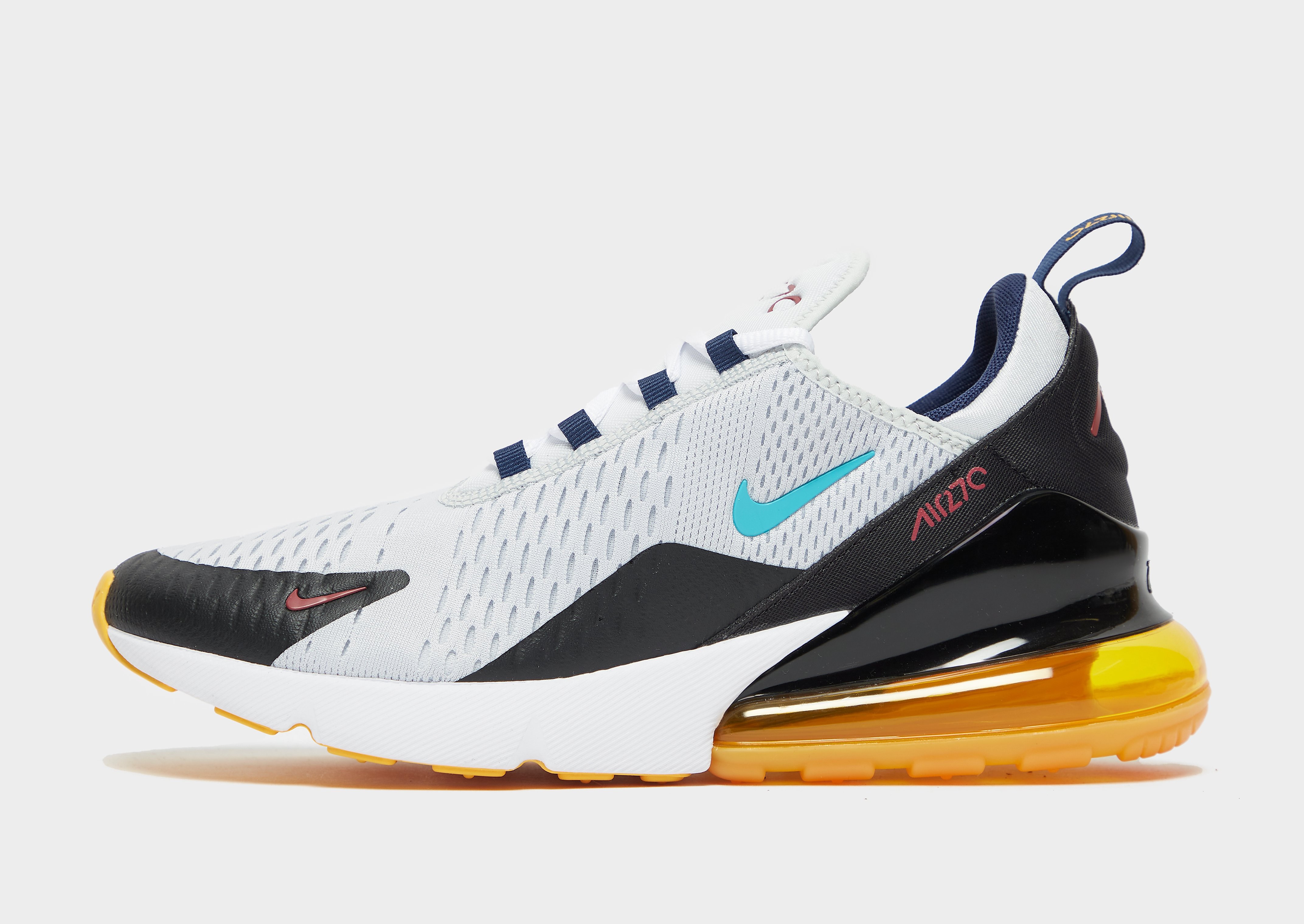 

Nike Air Max 270 - Pure Platinum/Black/Team Red/Oracle Aqua - Mens, Pure Platinum/Black/Team Red/Oracle Aqua