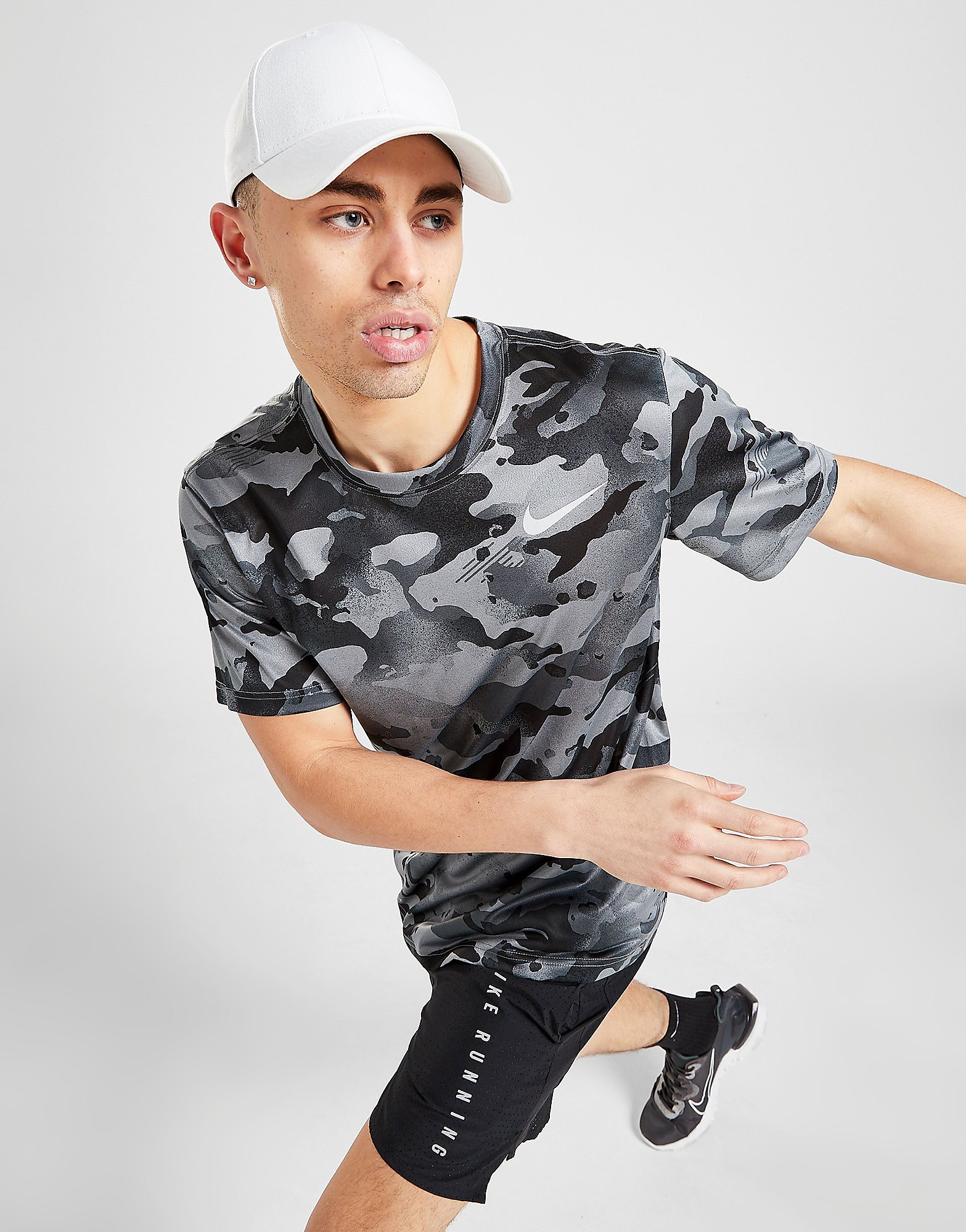 

Nike Dri-FIT Camo Training T-Shirt - Smoke Grey/Grey Fog - Mens, Smoke Grey/Grey Fog