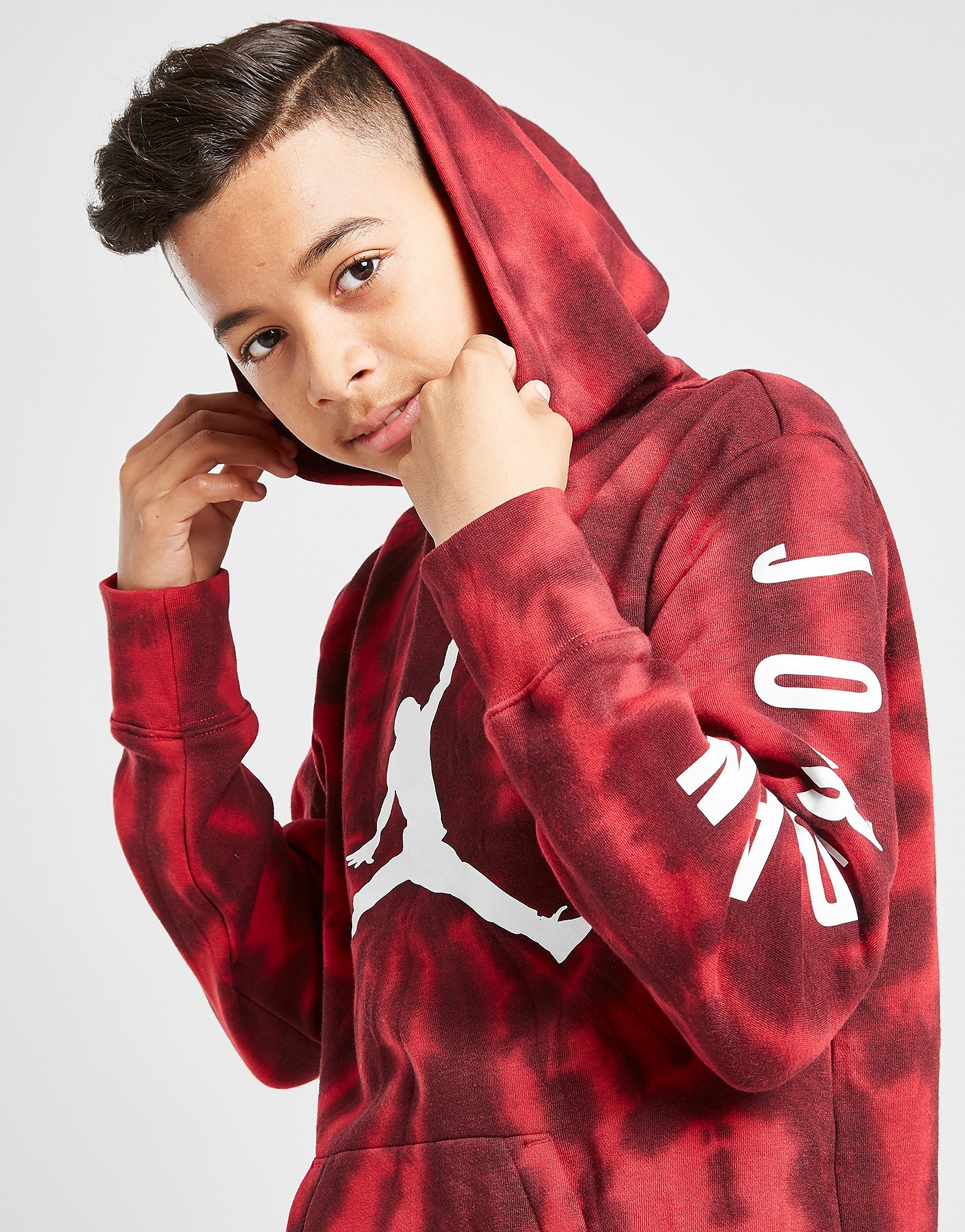 

Jordan Jumpman Tie Dye Hoodie Junior - Red - Kids, Red