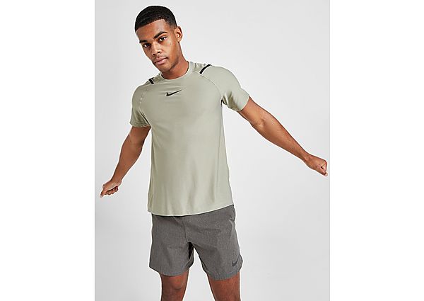Nike Haut à manches courtes Nike Pro pour Homme - Light Army/Heather/Black, Light Army/Heather/Black