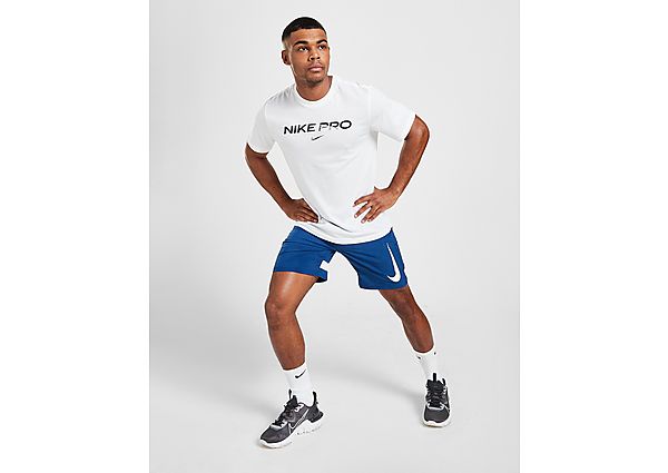Nike Short de football tissé Nike Dri-FIT Academy pour Homme - Coastal Blue/White/White, Coastal Blu