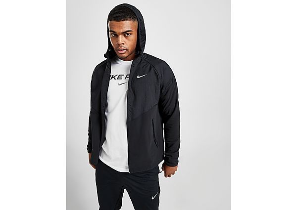 Nike Veste de running Nike Therma Essential pour Homme - Black/Black, Black/Black