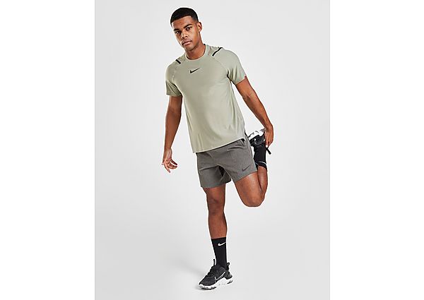 Nike Short Nike Pro pour Homme - Black/Particle Grey/Heather/Black, Black/Particle Grey/Heather/Blac