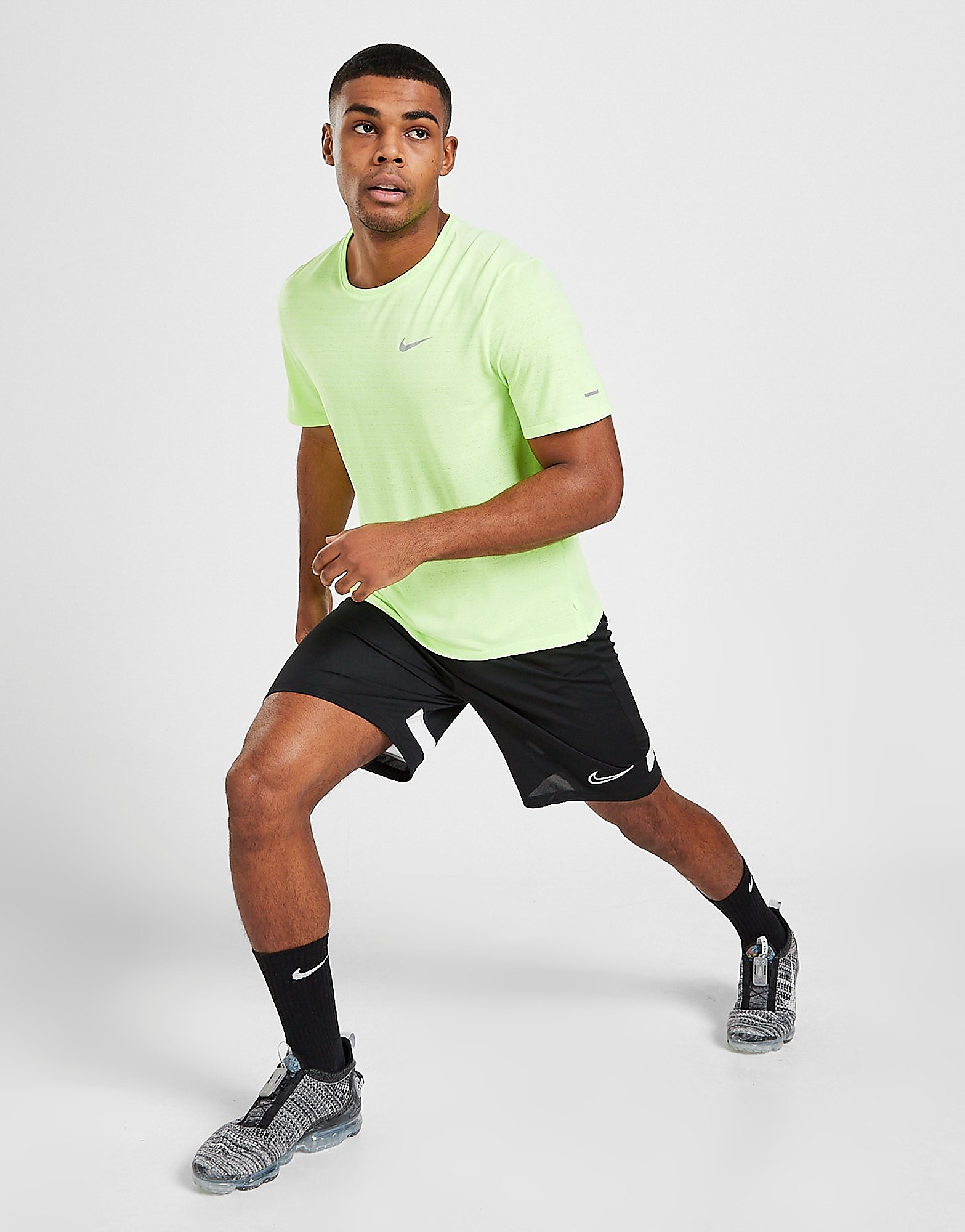 Nike Academy Essential Shorts - Black/White/White/White - Mens, Black/White/White/White
