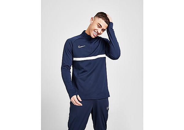 Nike Haut de Survêtement Academy Essential 1/4 Zippé - Obsidian/White/White/White, Obsidian/White/Wh