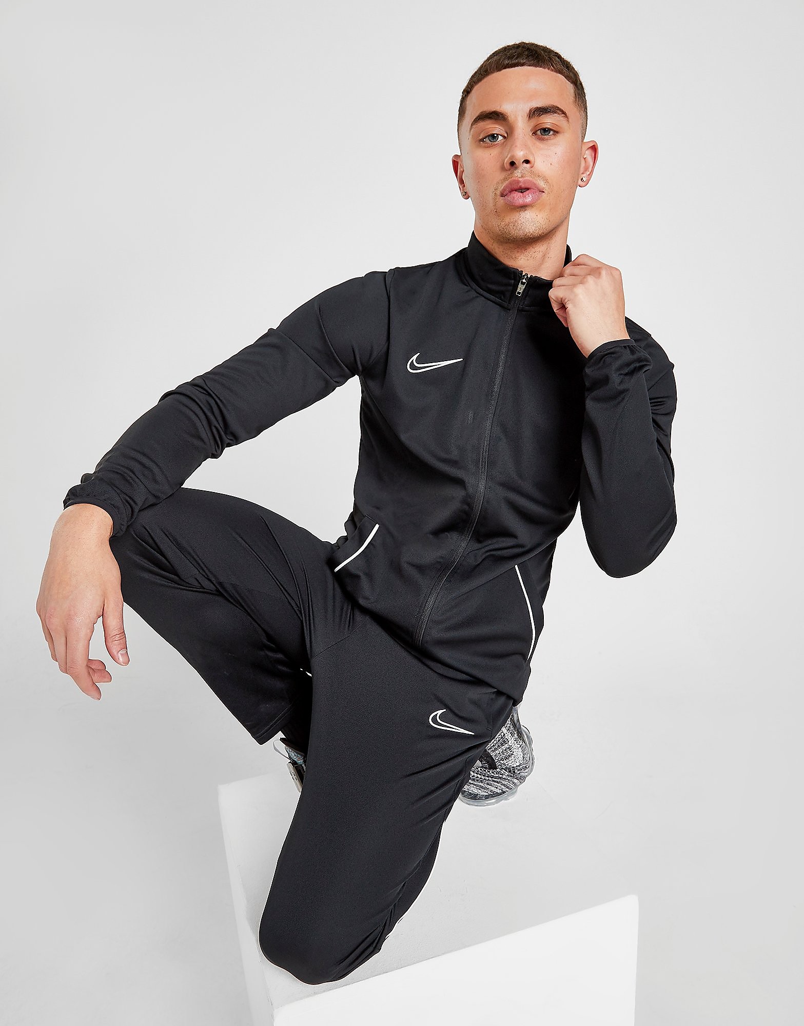 Nike Academy Essential Tracksuit - Black/White/White, Black/White/White